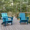Flash Furniture Blue Adirondack Patio Chairs with Cupholder, 2PK 2-LE-HMP-1045-10-BL-GG - alternate 1